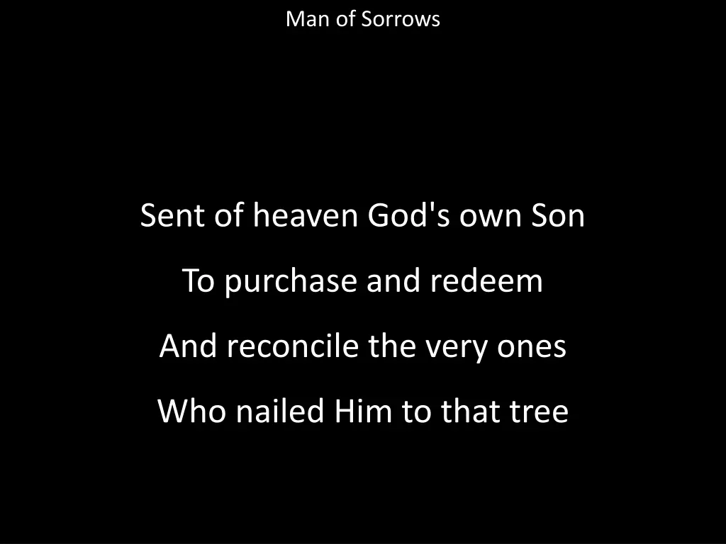 man of sorrows 6