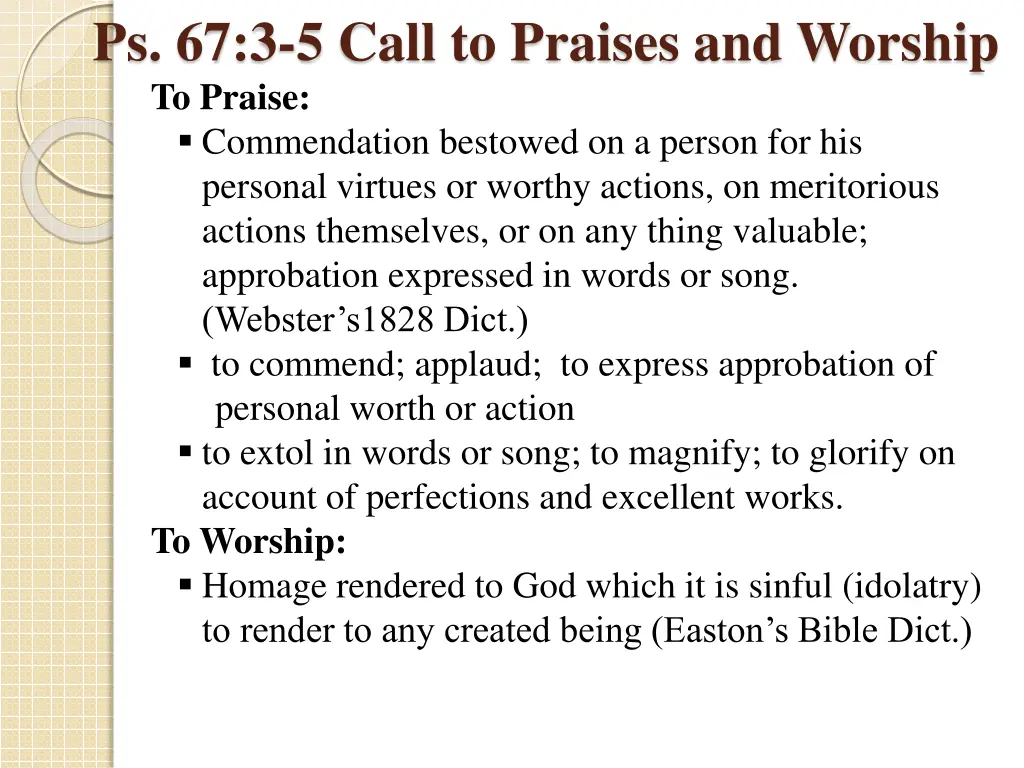 ps 67 3 5 call to praises and worship to praise 1