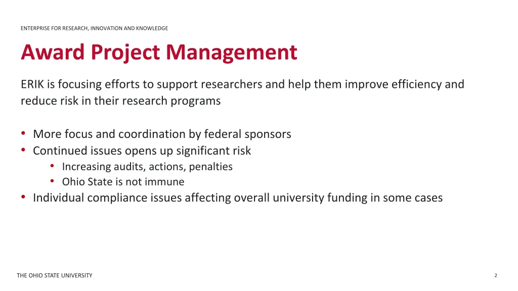 enterprise for research innovation and knowledge