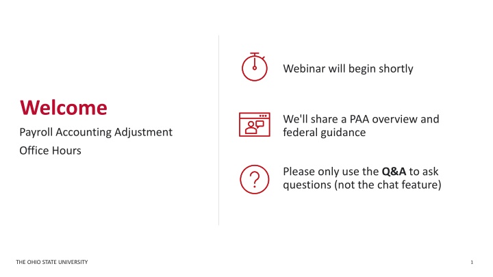webinar will begin shortly