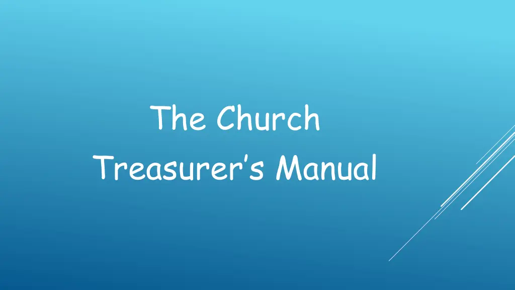 the church treasurer s manual