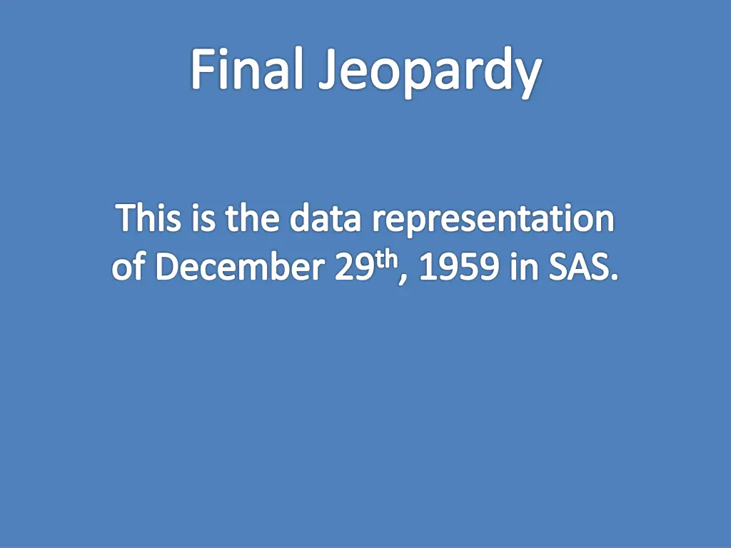 final jeopardy