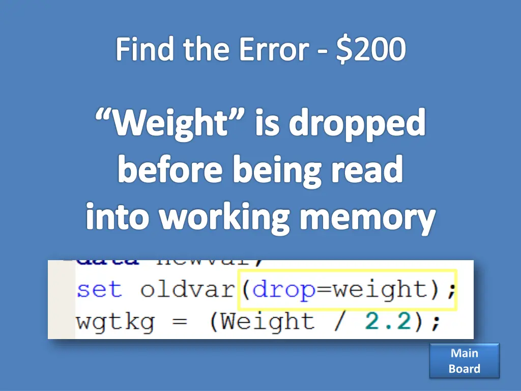 find the error 200 1