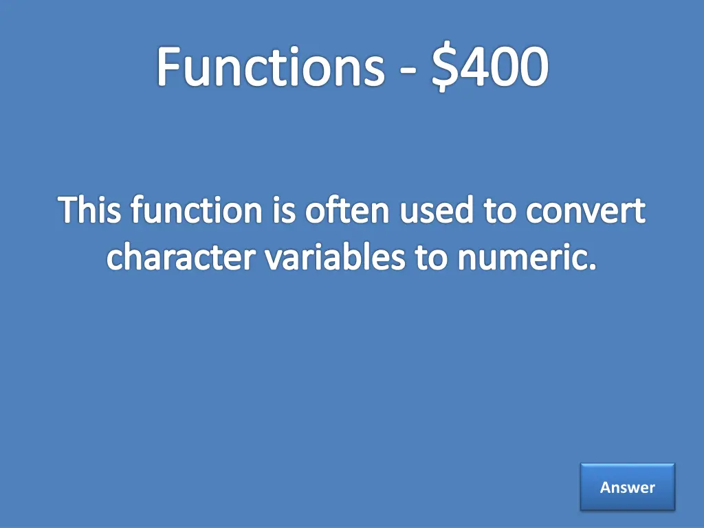 functions 400