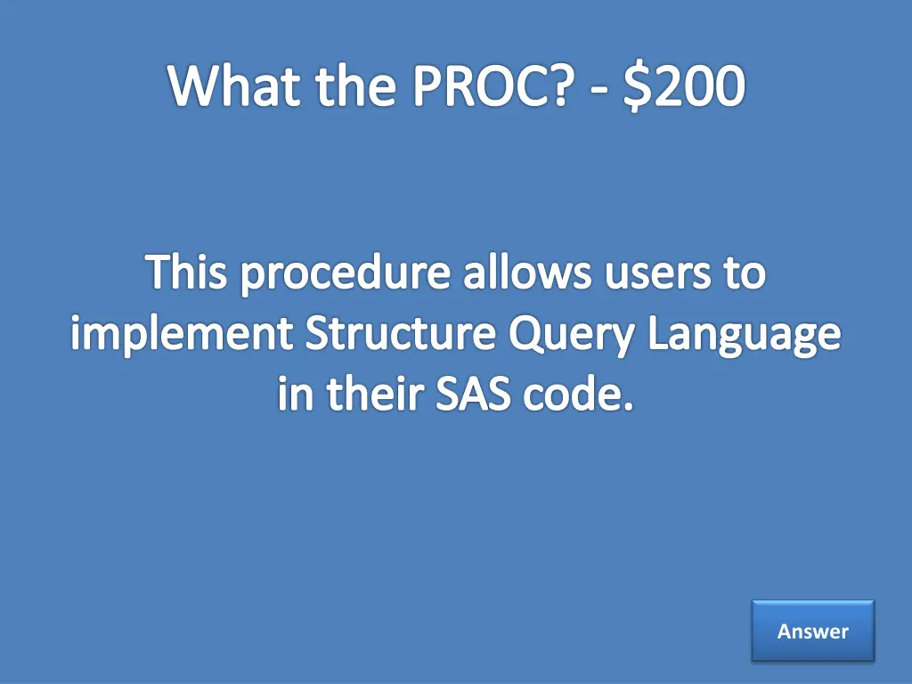 what the proc 200