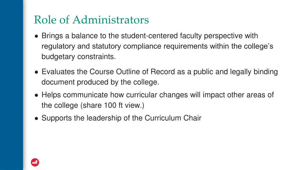 role of administrators