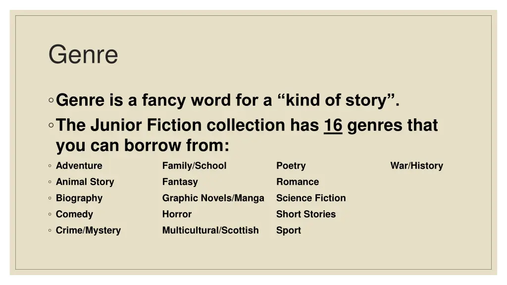 genre