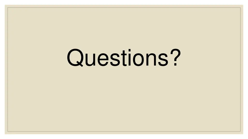 questions
