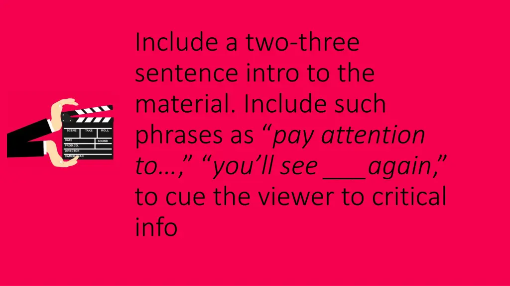 include a two three sentence intro