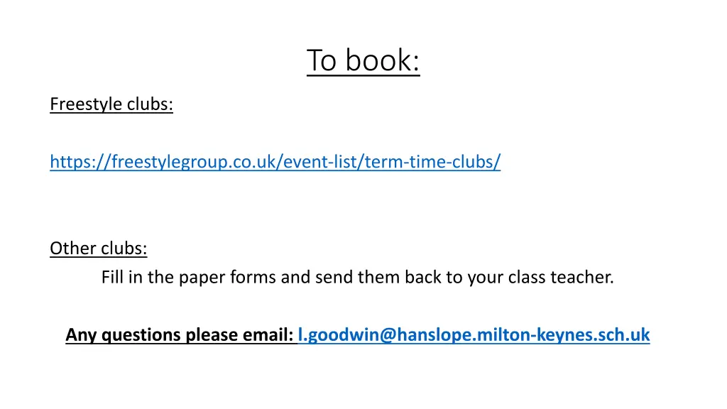 to book