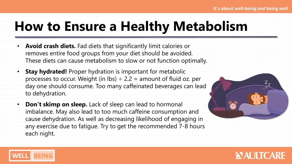 how to ensure a healthy metabolism