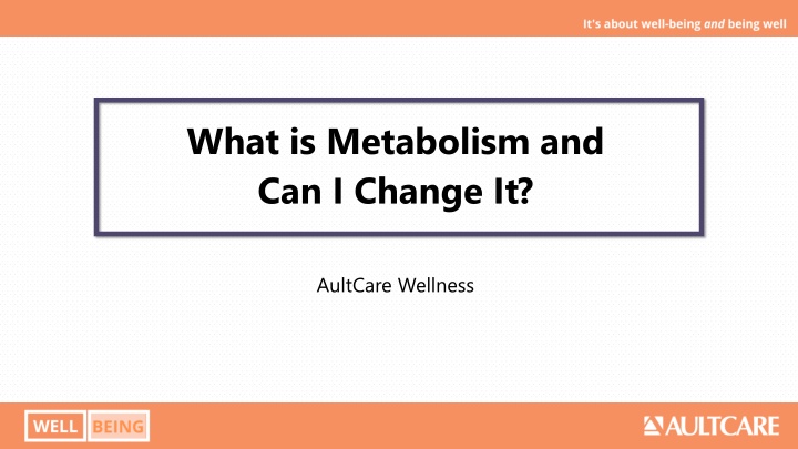 what is metabolism and can i change it