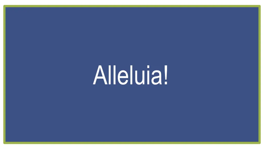 alleluia