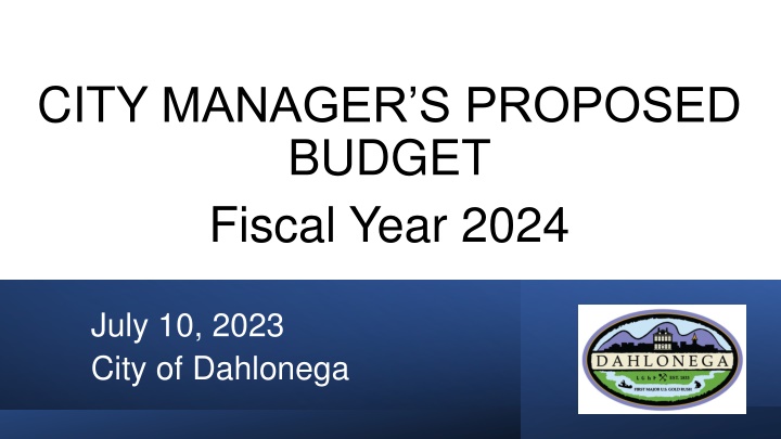 city manager s proposed budget fiscal year 2024