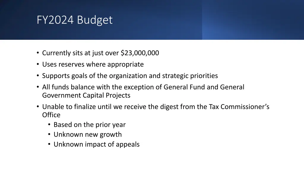 fy2024 budget