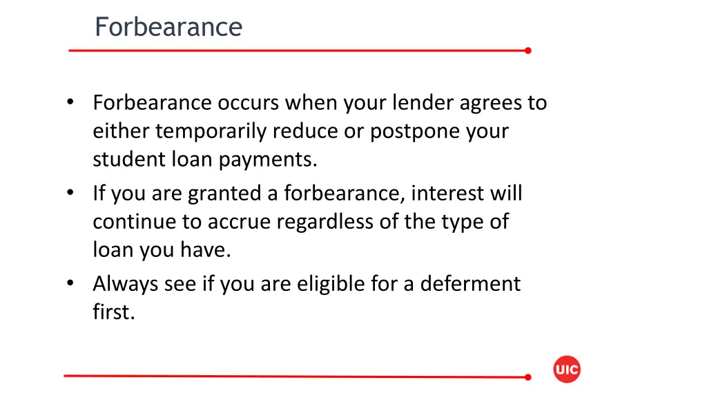 forbearance