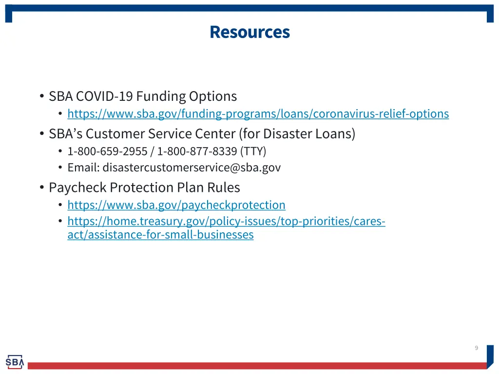 resources