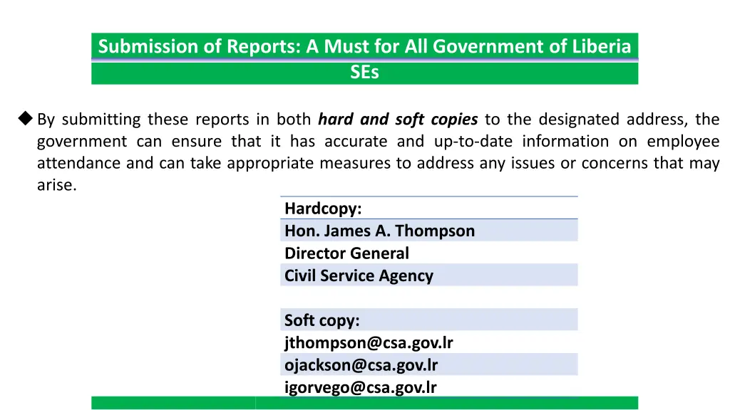 submission of reports a must for all government 1
