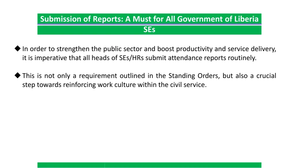 submission of reports a must for all government
