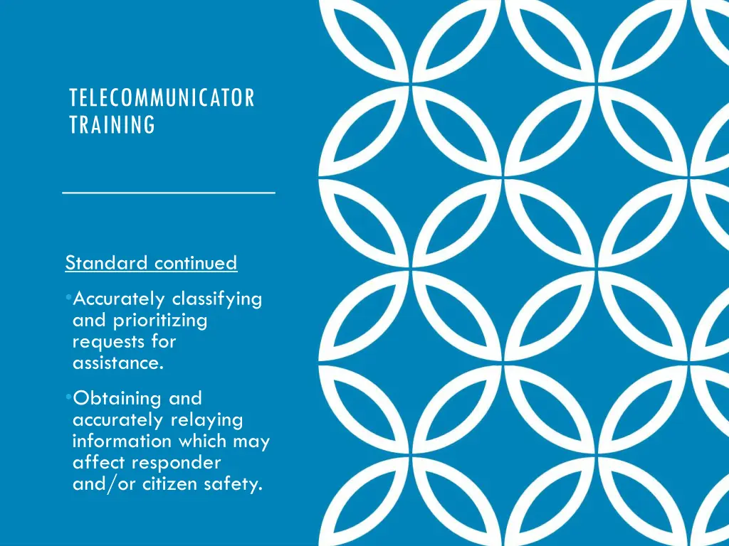 telecommunicator training 1