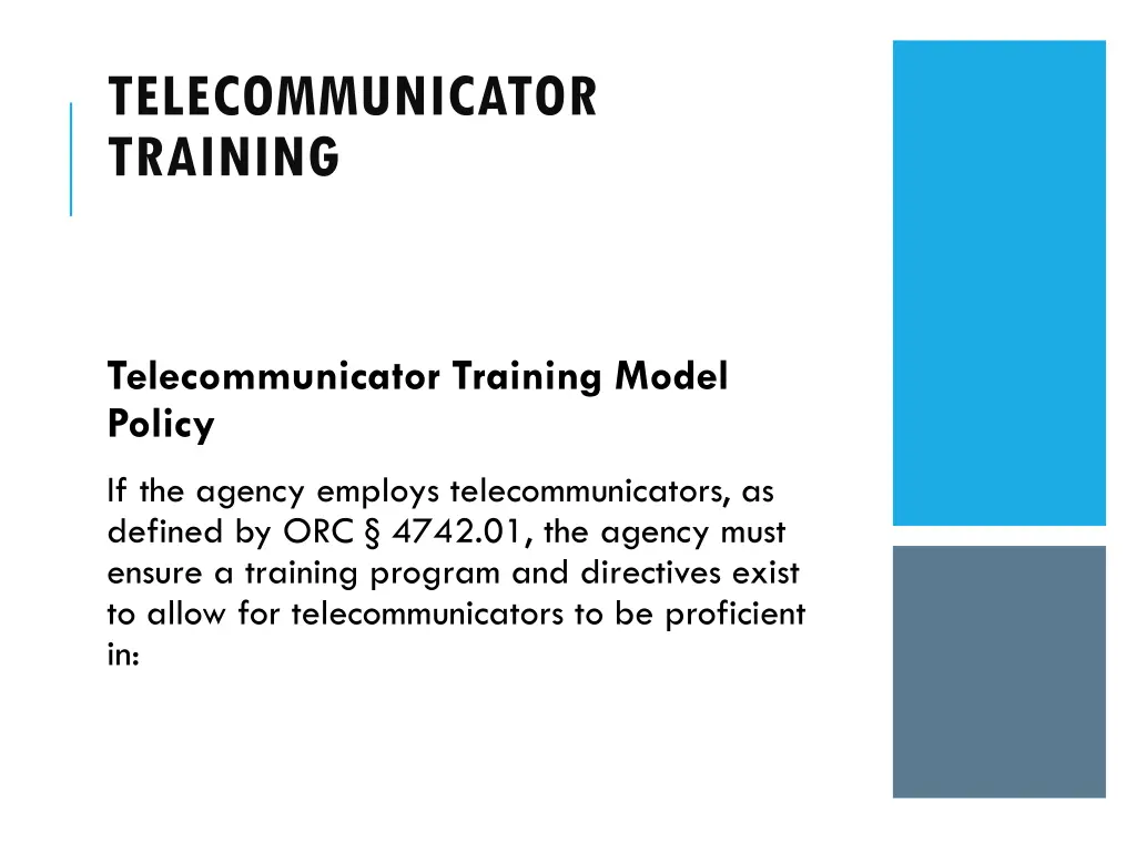 telecommunicator training 4