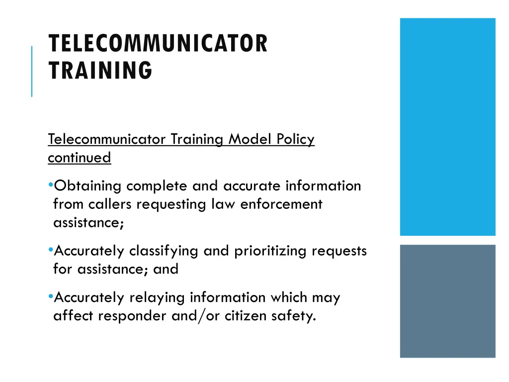 telecommunicator training 5