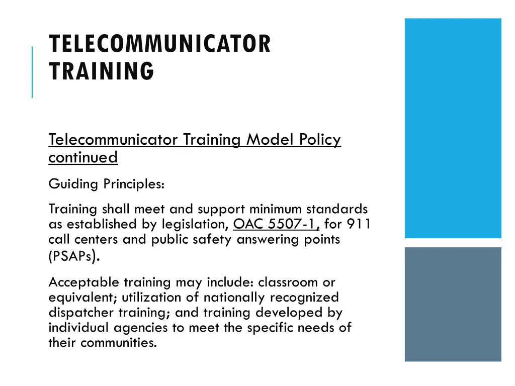 telecommunicator training 6