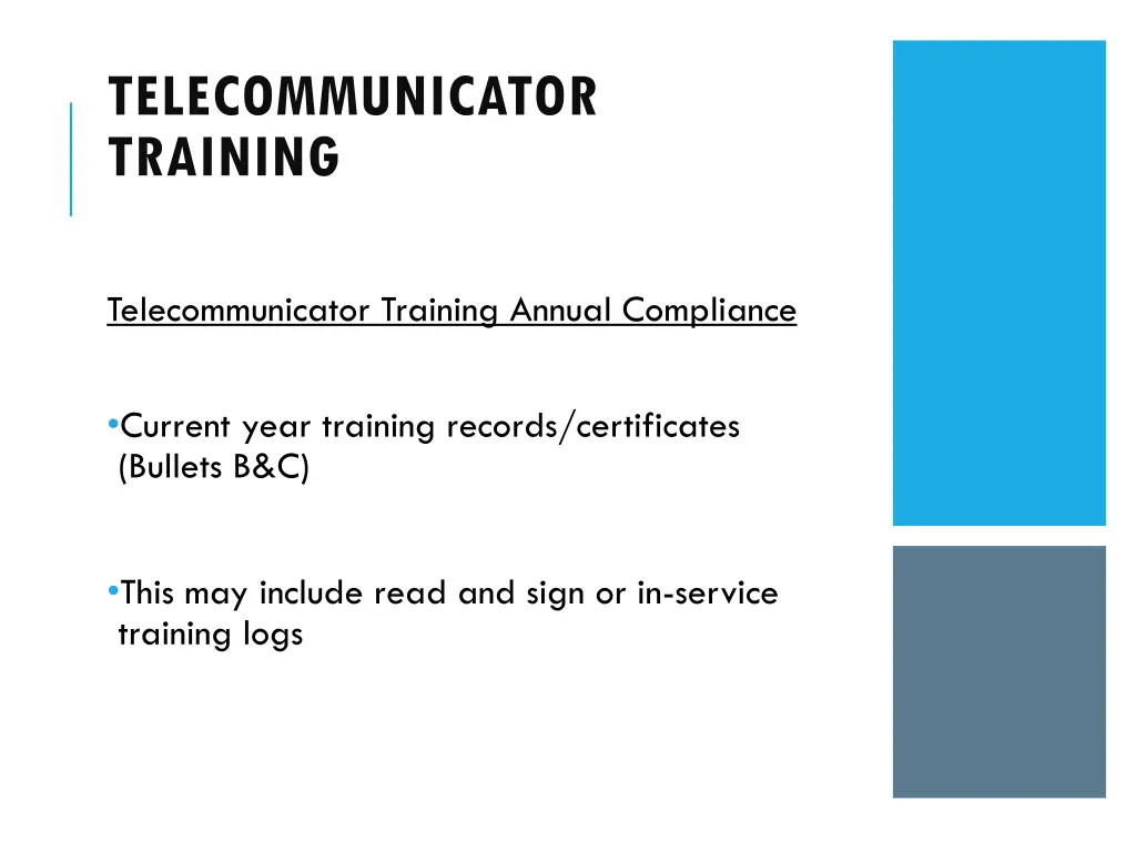 telecommunicator training 8