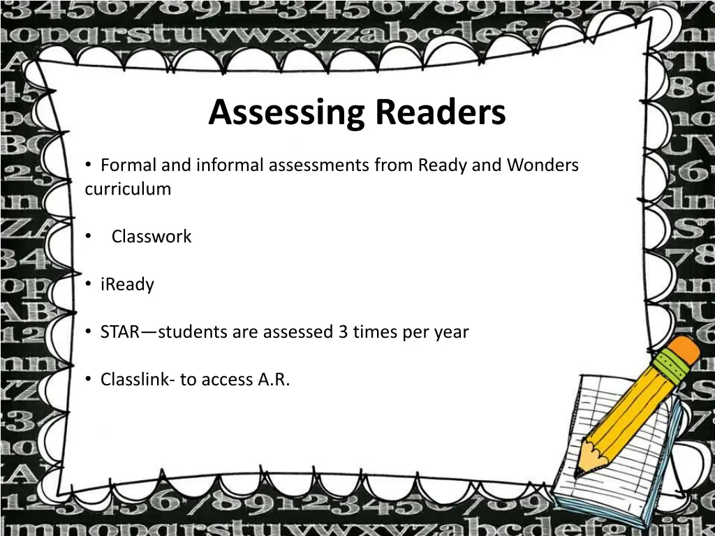assessing readers