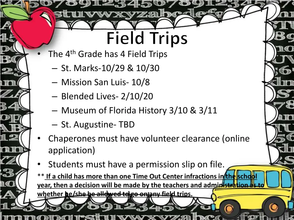 field trips