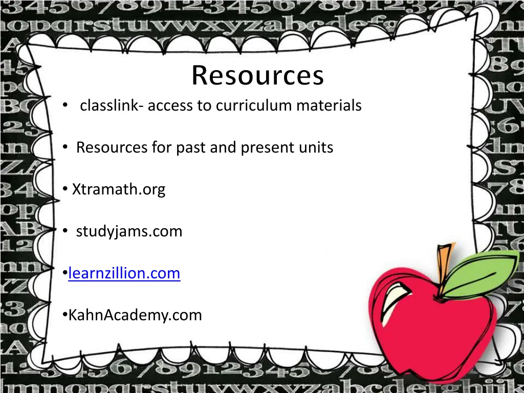 resources