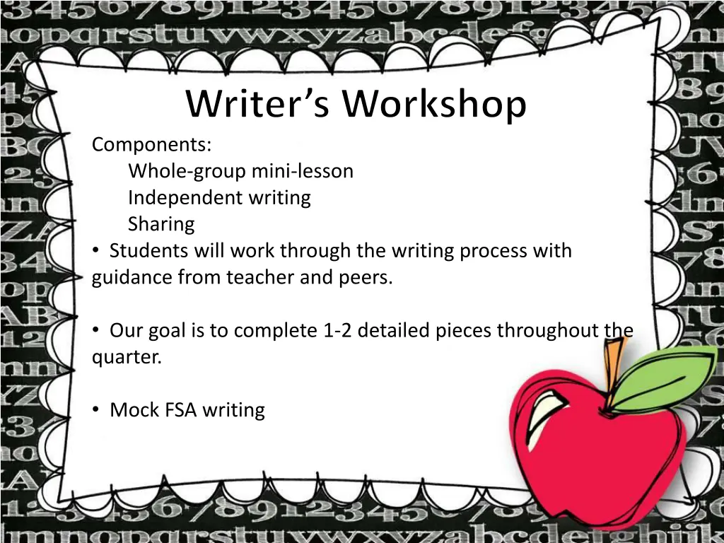 writer s workshop components whole group mini