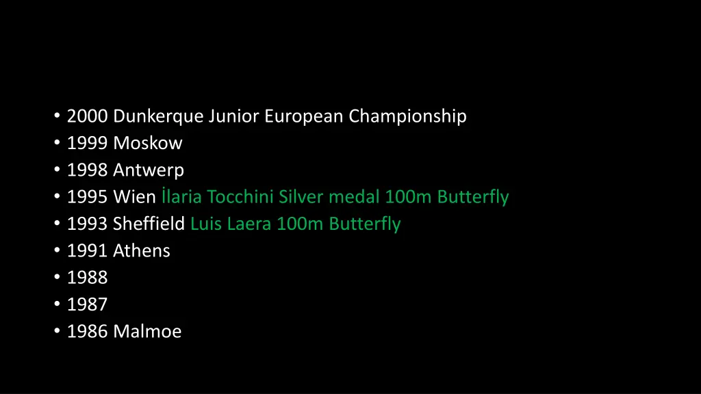 2000 dunkerque junior european championship 1999