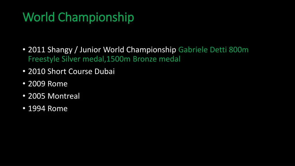 world championship world championship