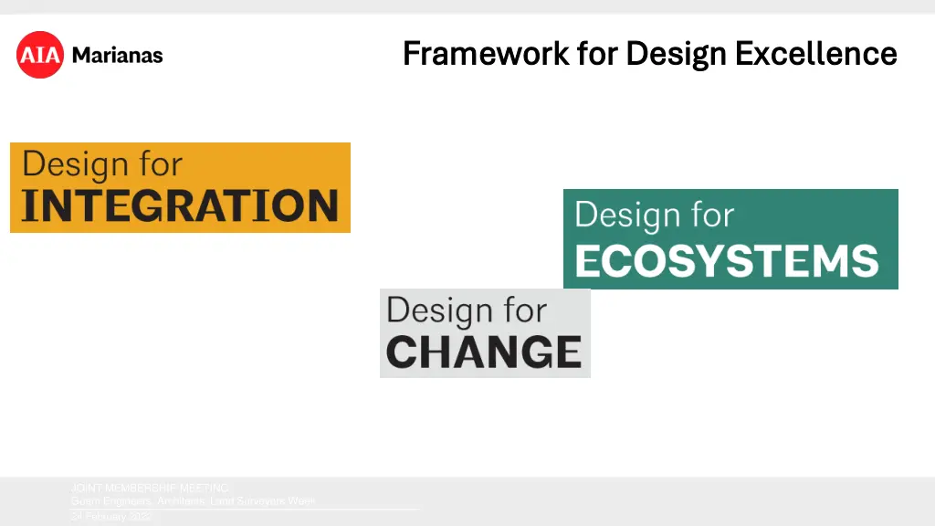 framework for design excellence framework 2