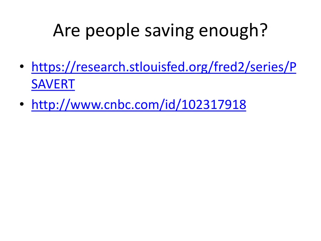 are people saving enough