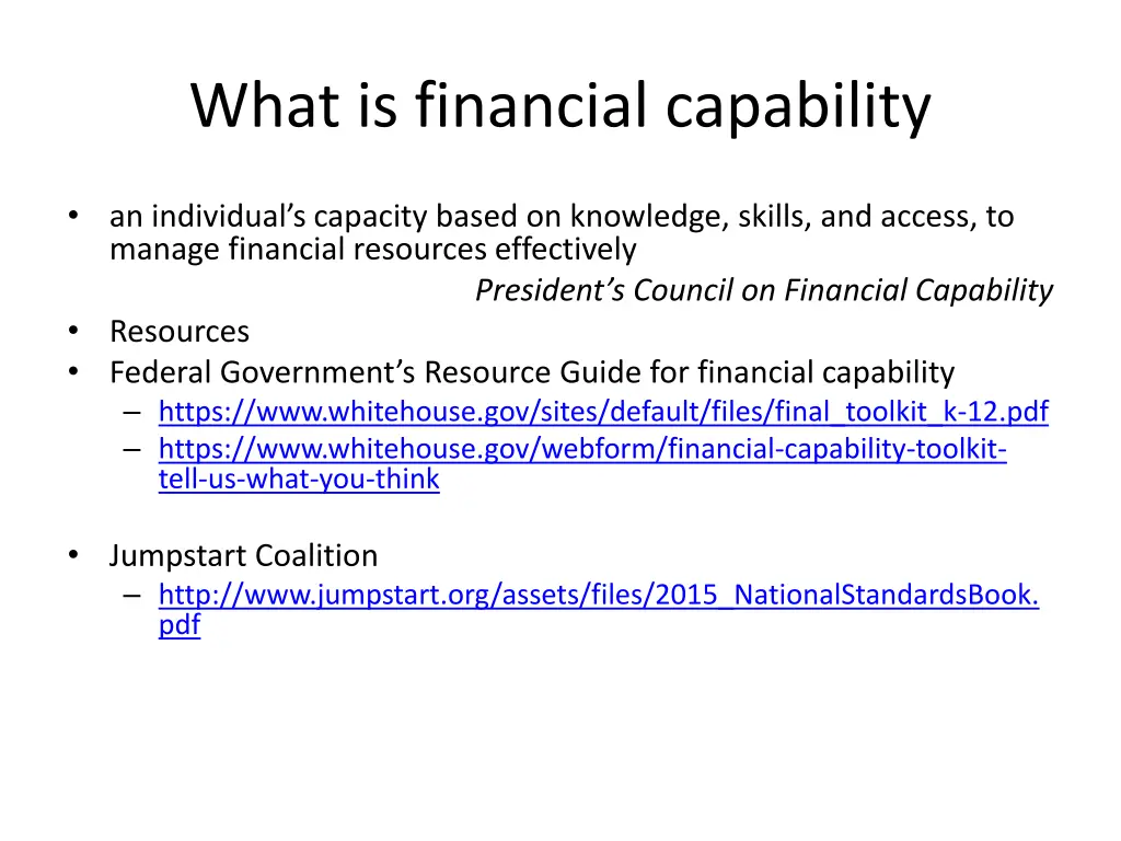 what is financial capability