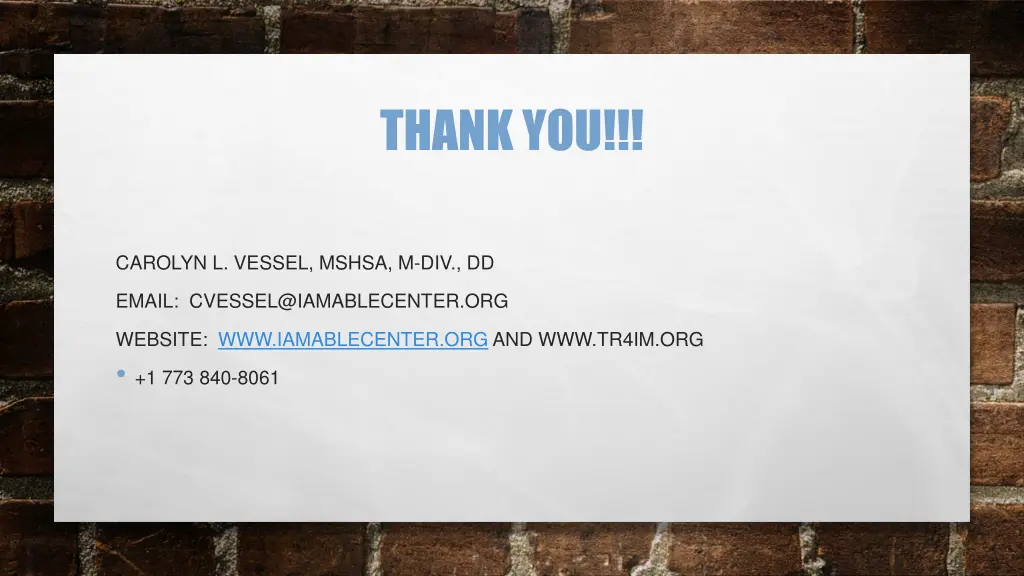 thank you
