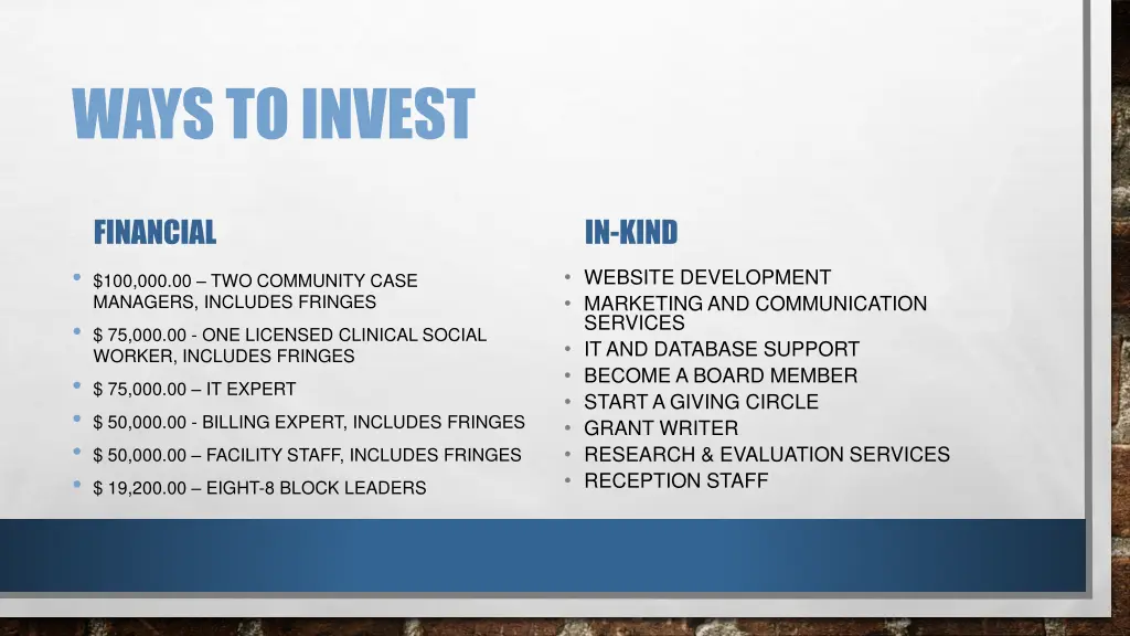 ways to invest