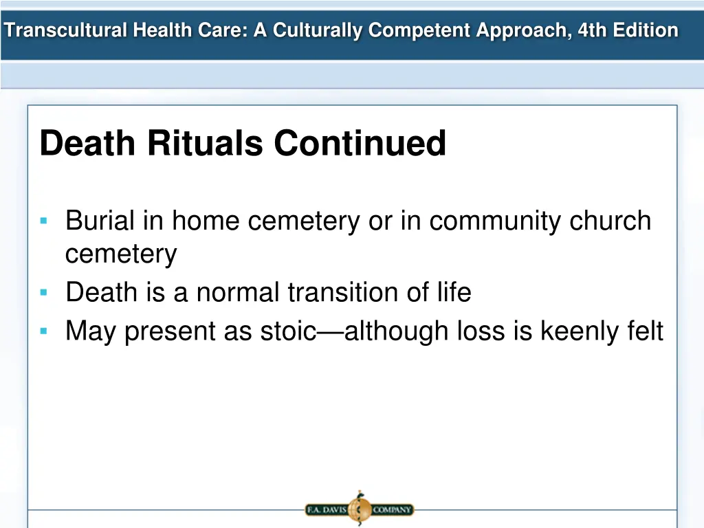 transcultural health care a culturally competent 18