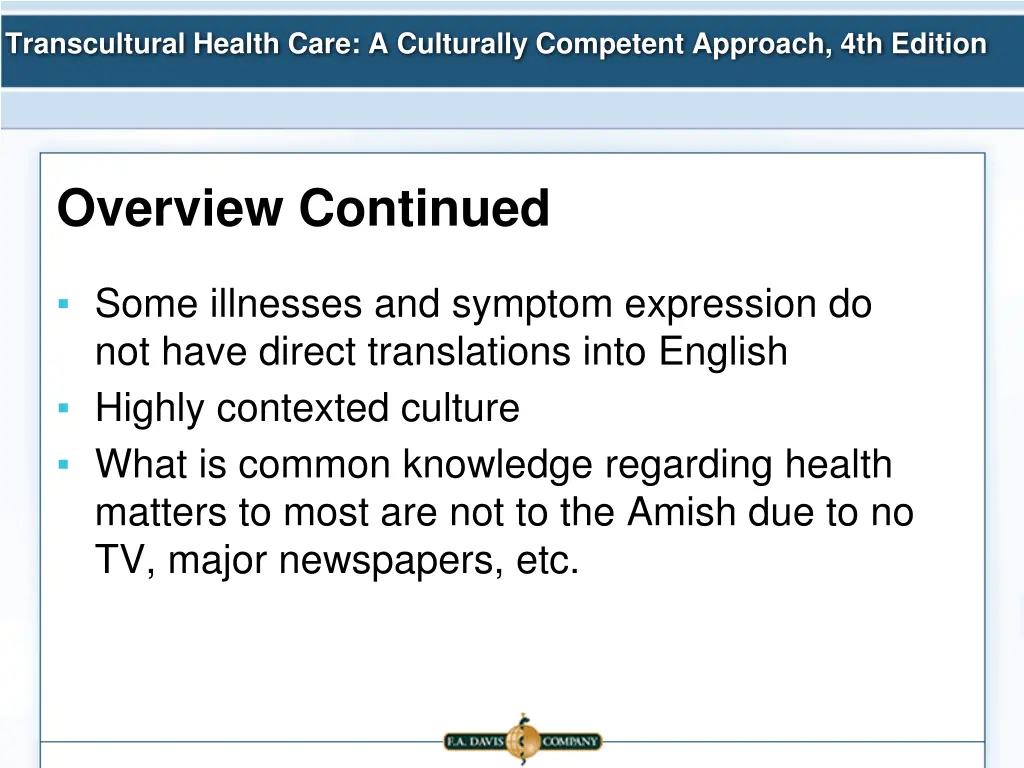 transcultural health care a culturally competent 5