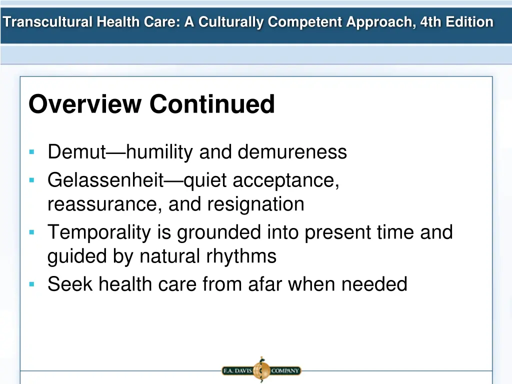 transcultural health care a culturally competent 7