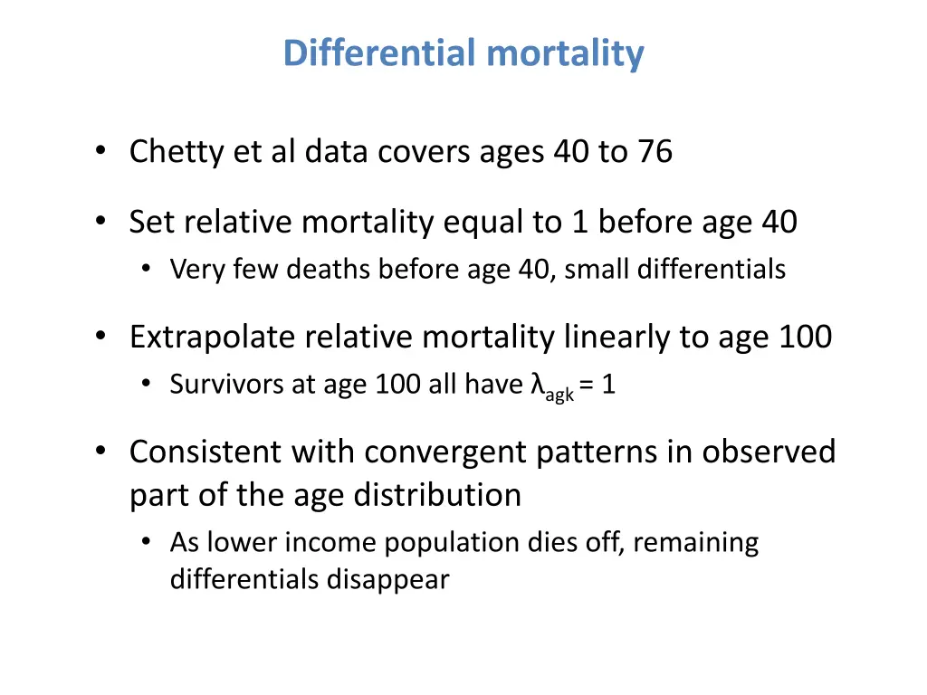 differential mortality 1