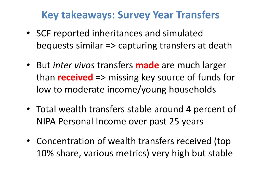 key takeaways survey year transfers