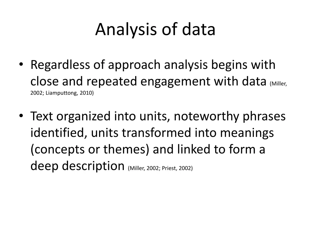 analysis of data 1