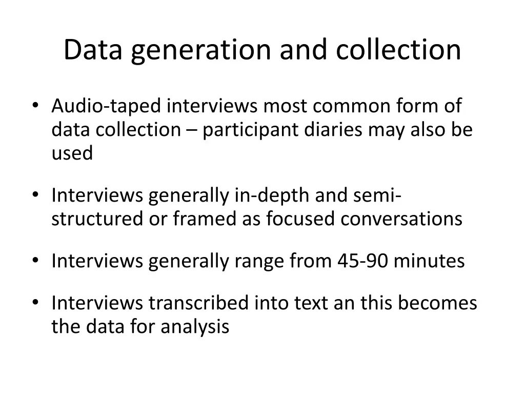 data generation and collection 1