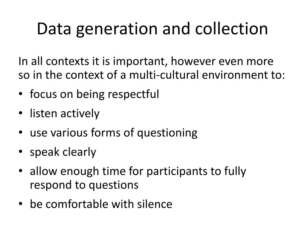 data generation and collection 2