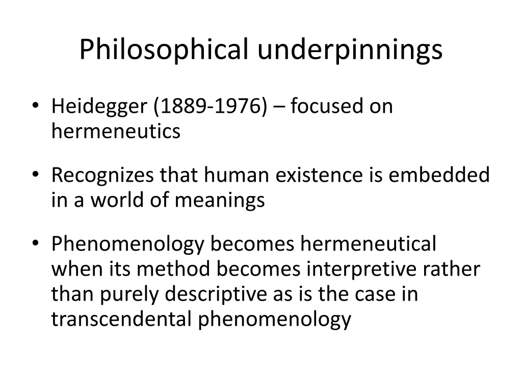philosophical underpinnings 3