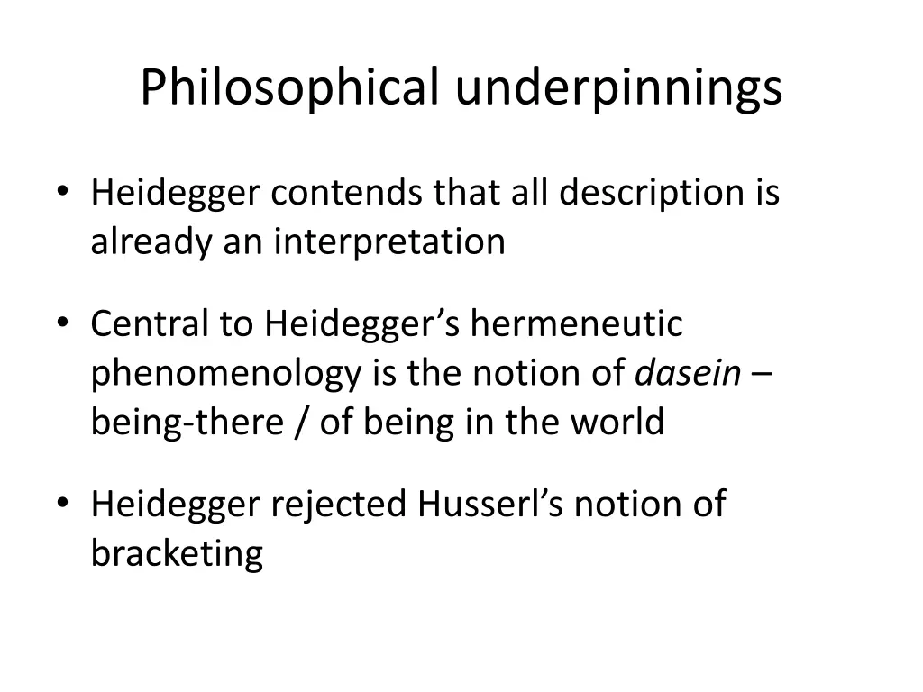 philosophical underpinnings 4