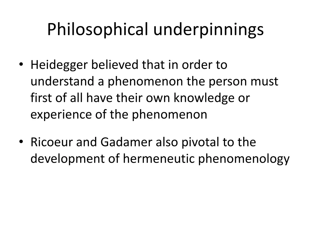 philosophical underpinnings 5